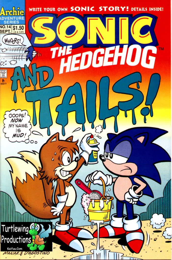 Sonic - Archie Adventure Series September 1994 Cover Page